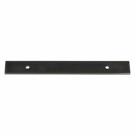 GLIDERITE HARDWARE 8-1/2 in. Oil Rubbed Bronze Squared Back Plate 5-1/16 in. Center to Center - 8342-128-ORB, 25PK 8342-128-ORB-25